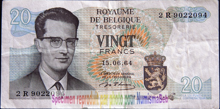 20 Francs belgique